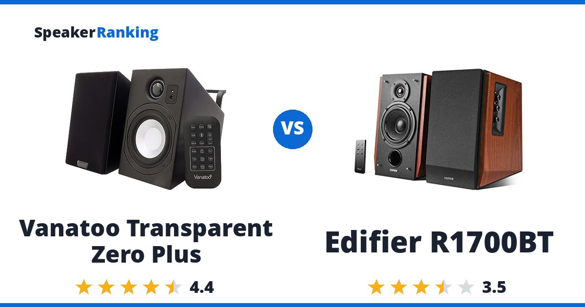 Vanatoo Transparent Zero Plus vs Edifier R1700BT