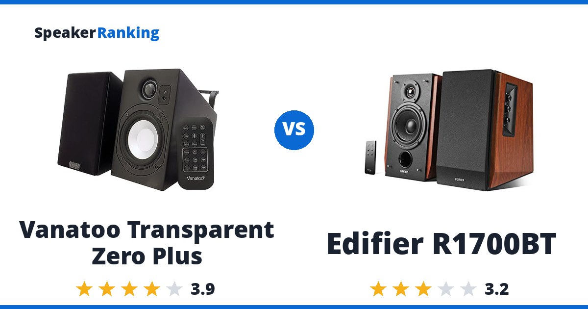 Vanatoo Transparent Zero Plus vs Edifier R1700BT