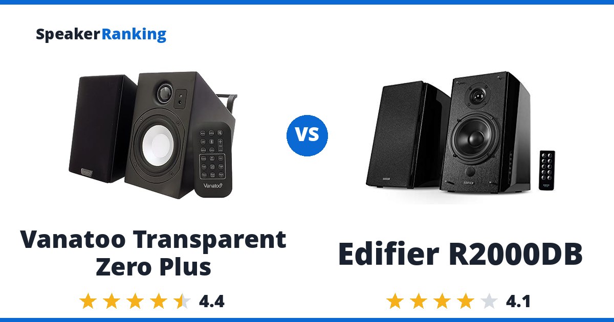 Vanatoo Transparent Zero Plus vs Edifier R2000DB