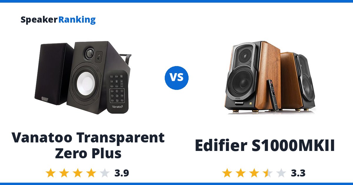 Vanatoo Transparent Zero Plus vs Edifier S1000MKII