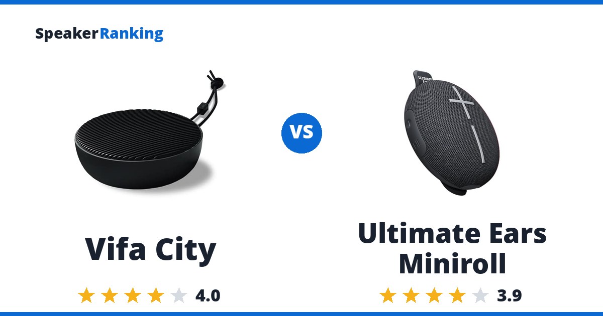 Vifa City vs Ultimate Ears Miniroll