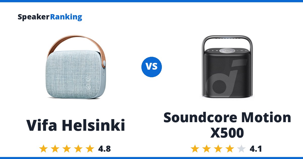 Vifa Helsinki vs Soundcore Motion X500