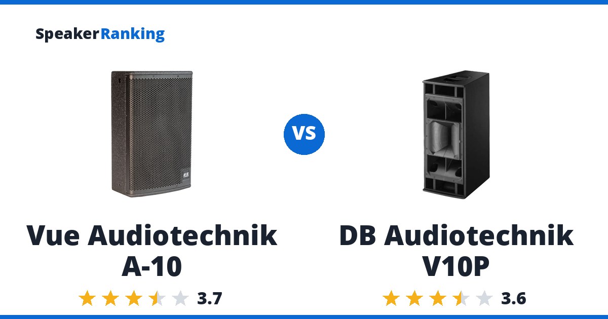 Vue Audiotechnik A-10 vs DB Audiotechnik V10P