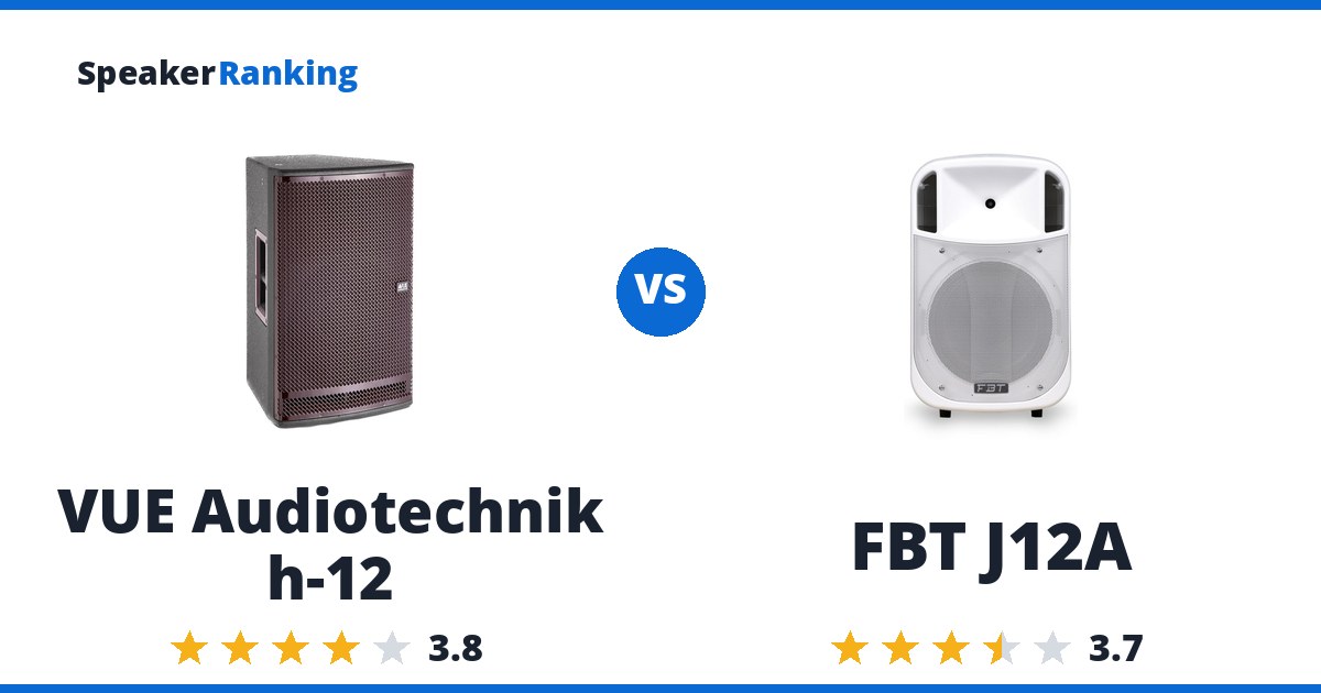 VUE Audiotechnik h-12 vs FBT J12A