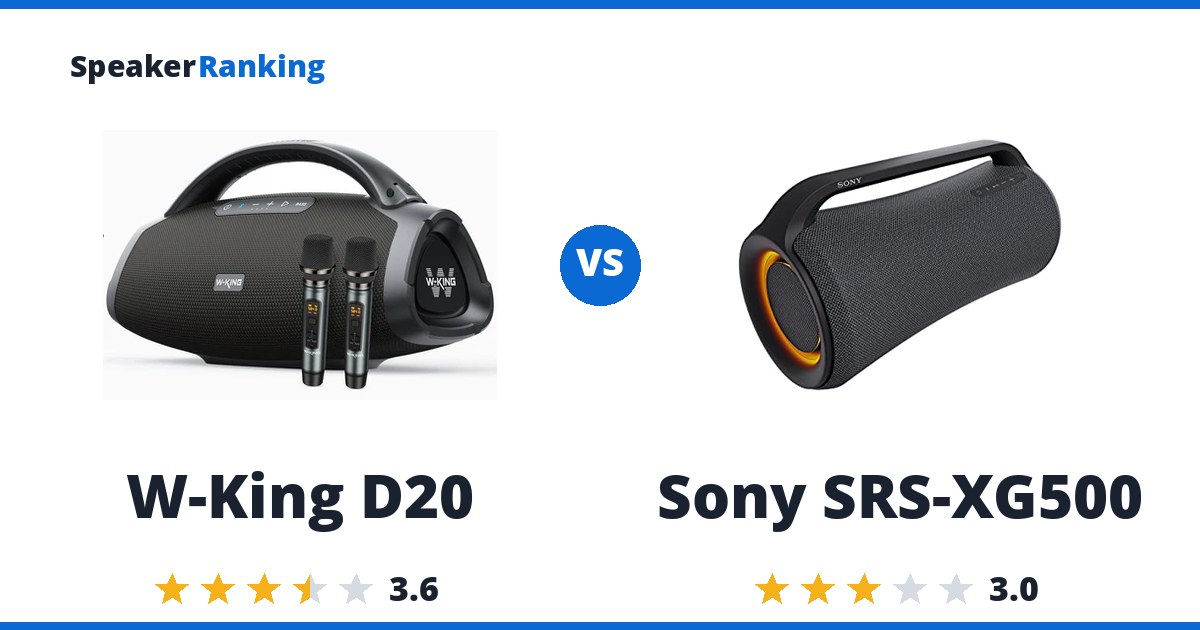 W-King D20 vs Sony SRS-XG500