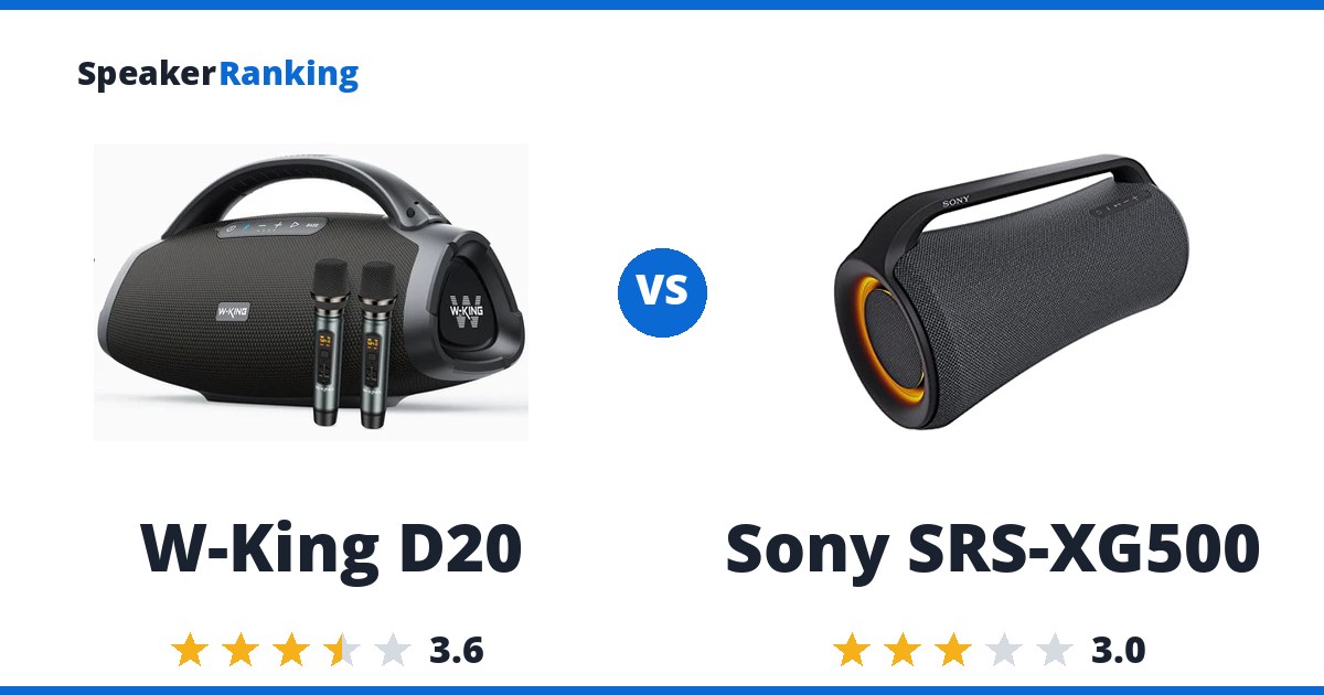W-King D20 vs Sony SRS-XG500