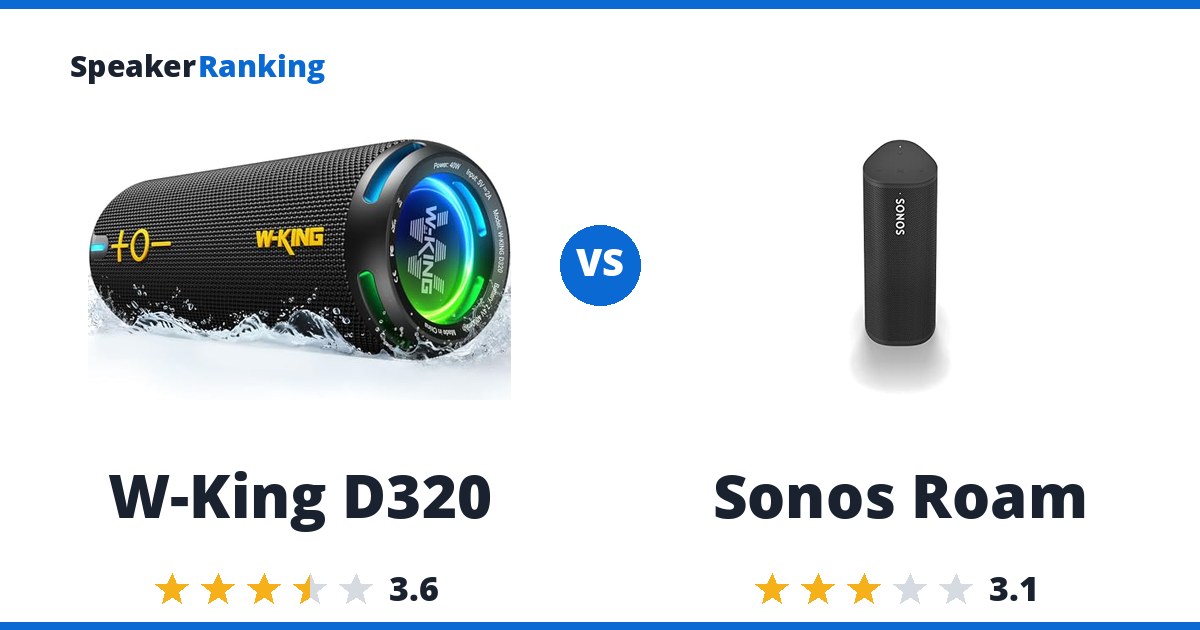 W-King D320 vs Sonos Roam