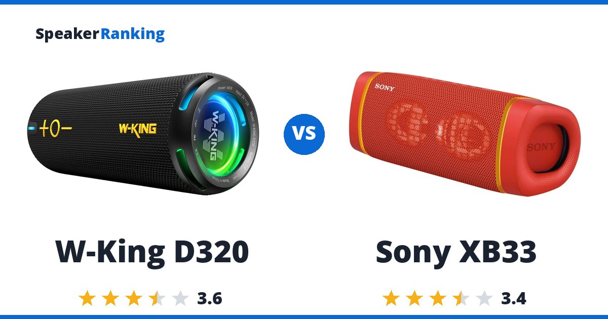 W-King D320 vs Sony XB33