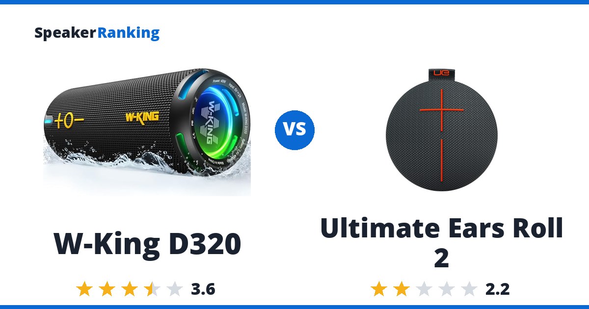 W-King D320 vs Ultimate Ears Roll 2