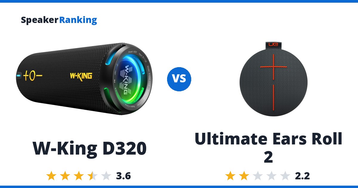 W-King D320 vs Ultimate Ears Roll 2