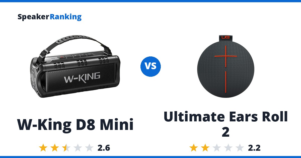 W-King D8 Mini vs Ultimate Ears Roll 2