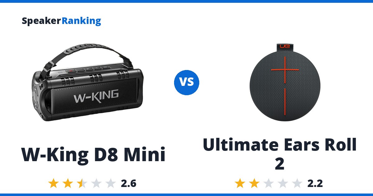 W-King D8 Mini vs Ultimate Ears Roll 2