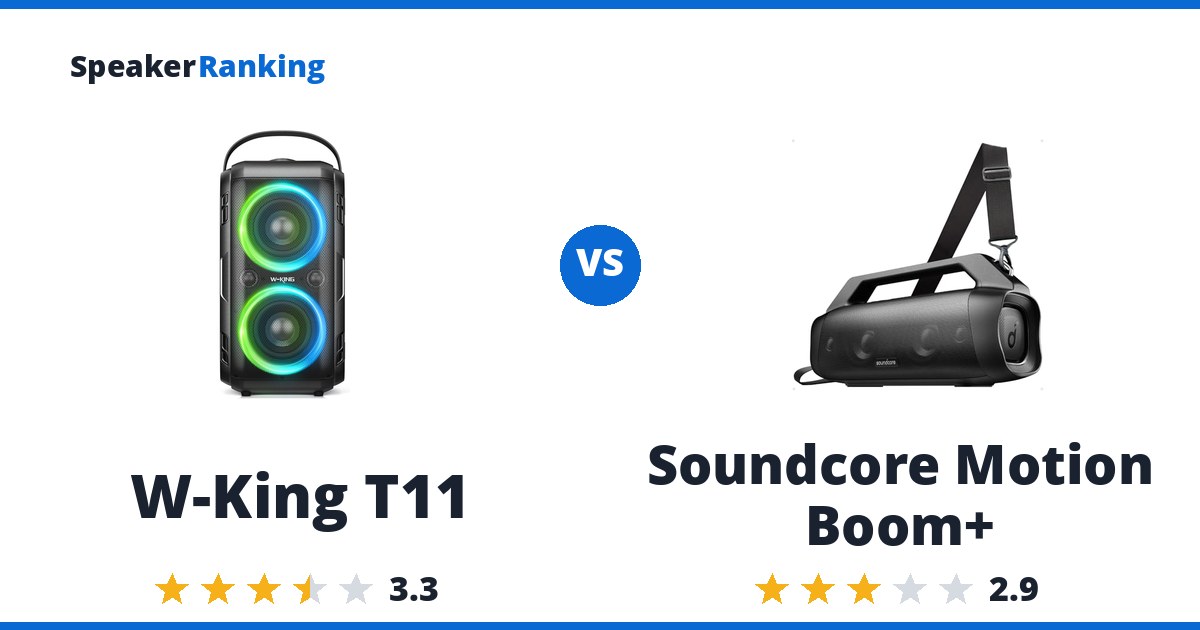 W-King T11 vs Soundcore Motion Boom+