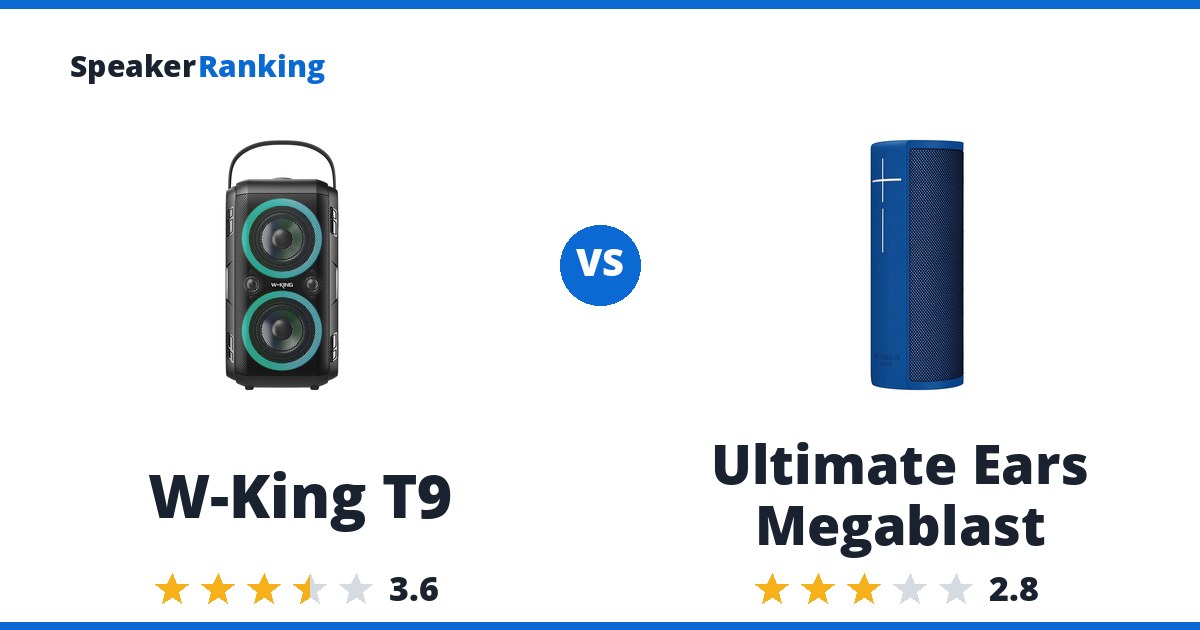 W-King T9 vs Ultimate Ears Megablast
