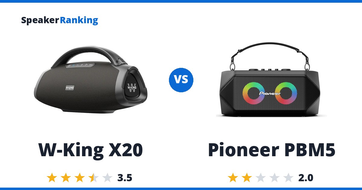 W-King X20 vs Pioneer PBM5