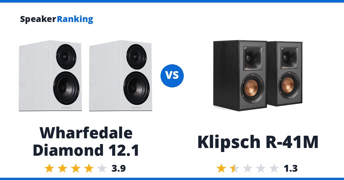 Wharfedale Diamond 12.1 vs Klipsch R-41M