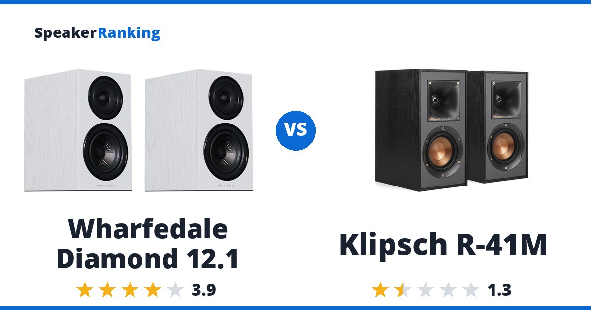 Wharfedale Diamond 12.1 vs Klipsch R-41M