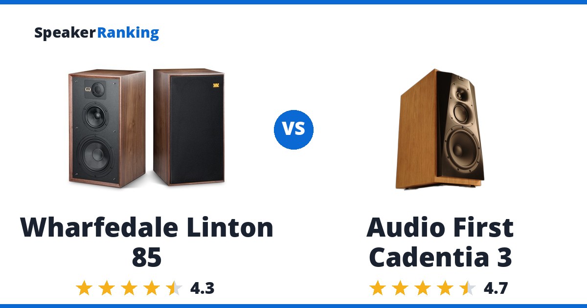 Wharfedale Linton 85 vs Audio First Cadentia 3