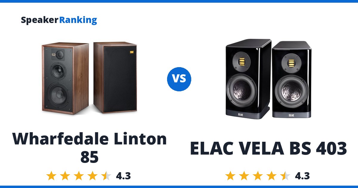 Wharfedale Linton 85 vs ELAC VELA BS 403