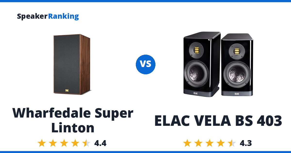 Wharfedale Super Linton vs ELAC VELA BS 403