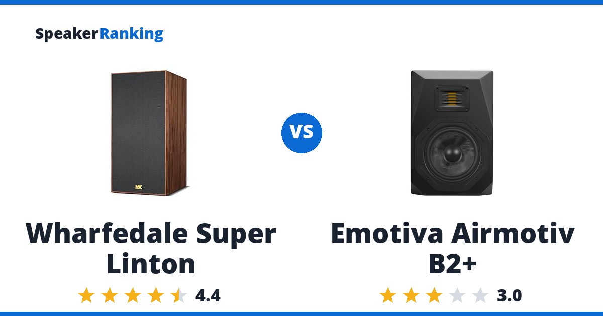 Wharfedale Super Linton vs Emotiva Airmotiv B2+