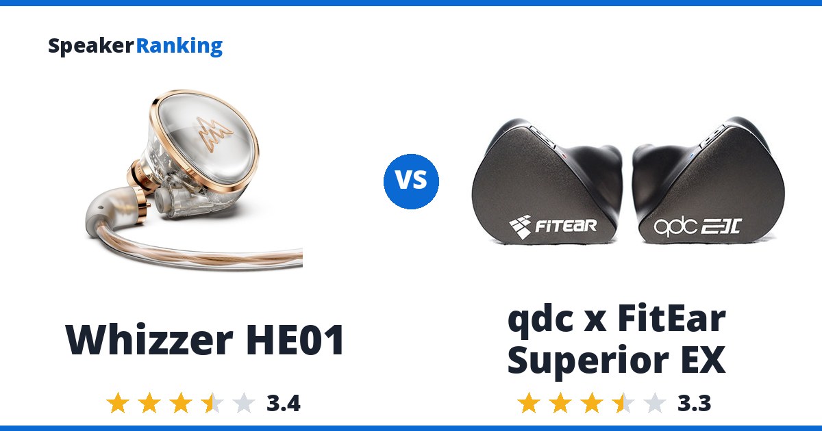 Whizzer HE01 vs qdc x FitEar Superior EX