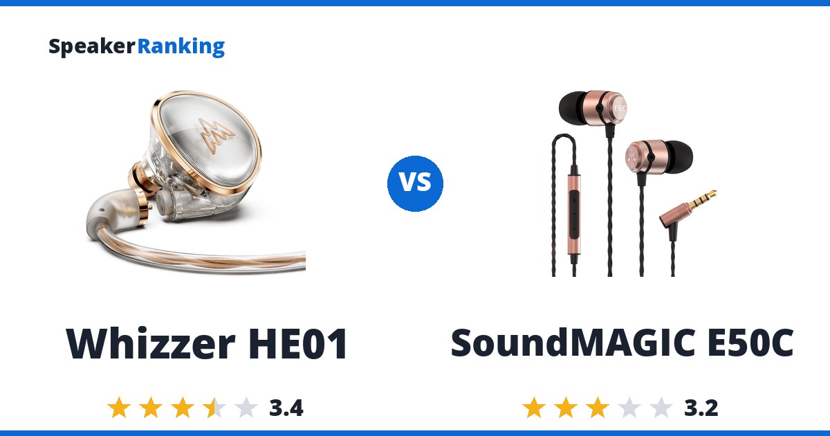 Whizzer HE01 vs SoundMAGIC E50C