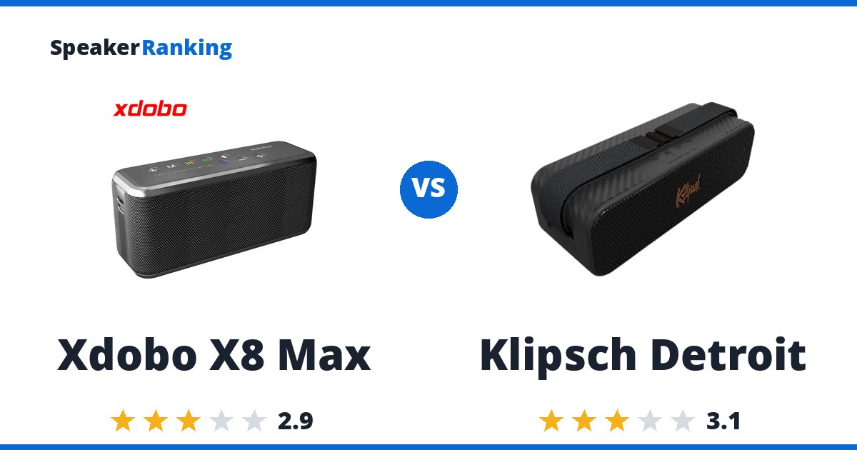 Xdobo X8 Max vs Klipsch Detroit