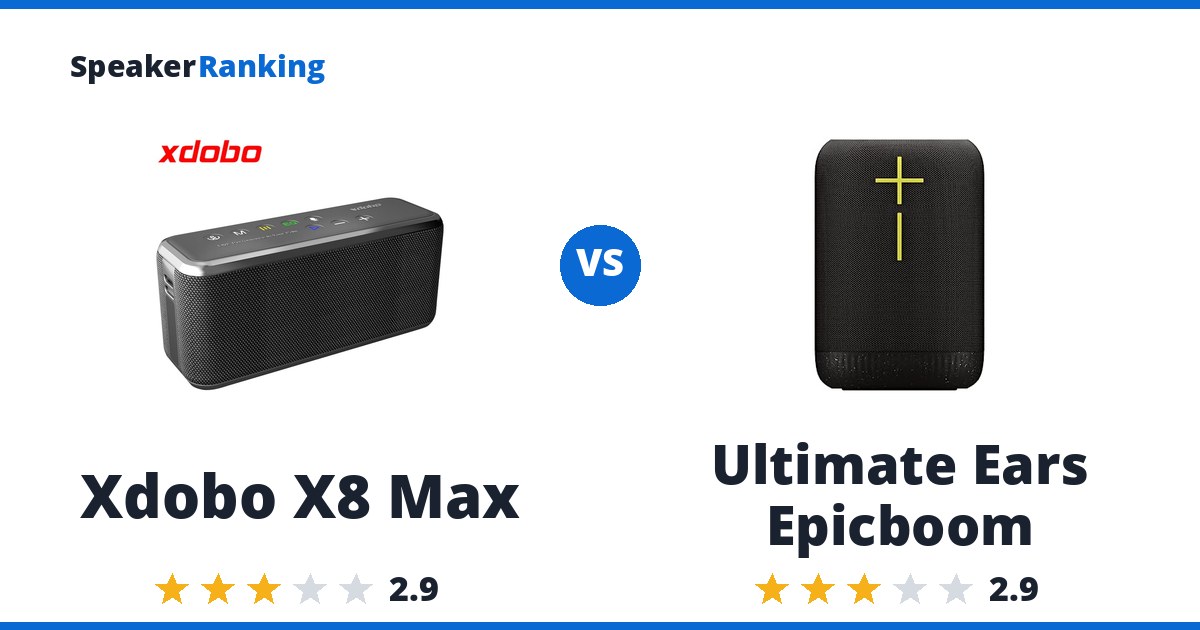 Xdobo X8 Max vs Ultimate Ears Epicboom