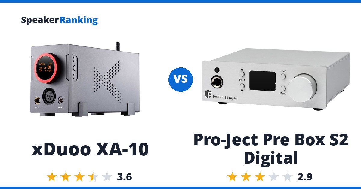 xDuoo XA-10 vs Pro-Ject Pre Box S2 Digital