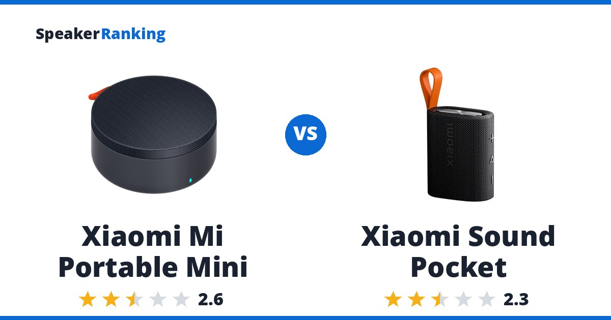 Xiaomi Mi Portable Mini vs Xiaomi Sound Pocket