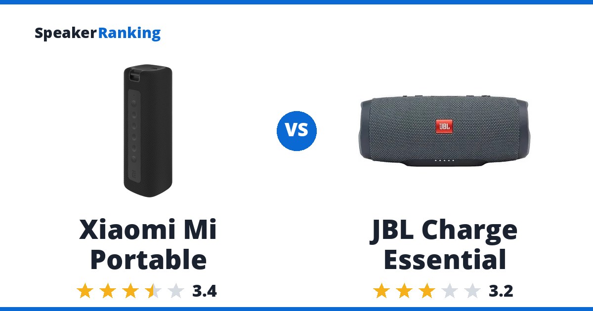 Xiaomi Mi Portable vs JBL Charge Essential
