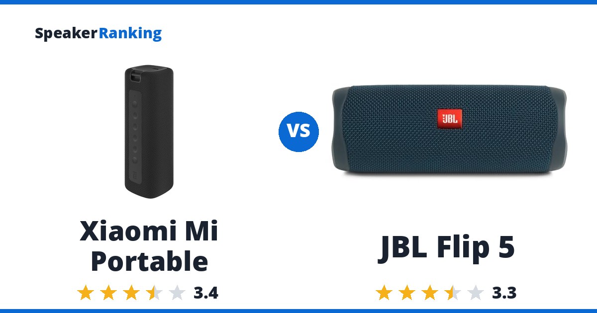 Xiaomi Mi Portable vs JBL Flip 5