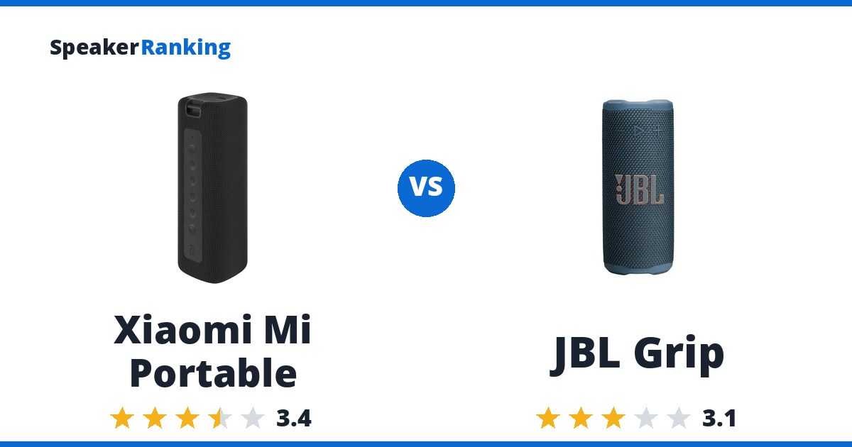 Xiaomi Mi Portable vs JBL Grip