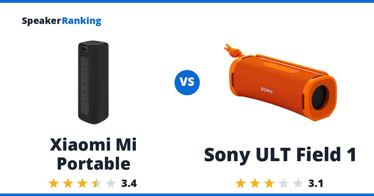 Xiaomi Mi Portable vs Sony ULT Field 1