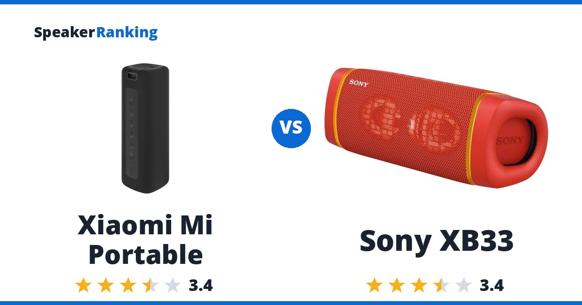 Xiaomi Mi Portable vs Sony XB33