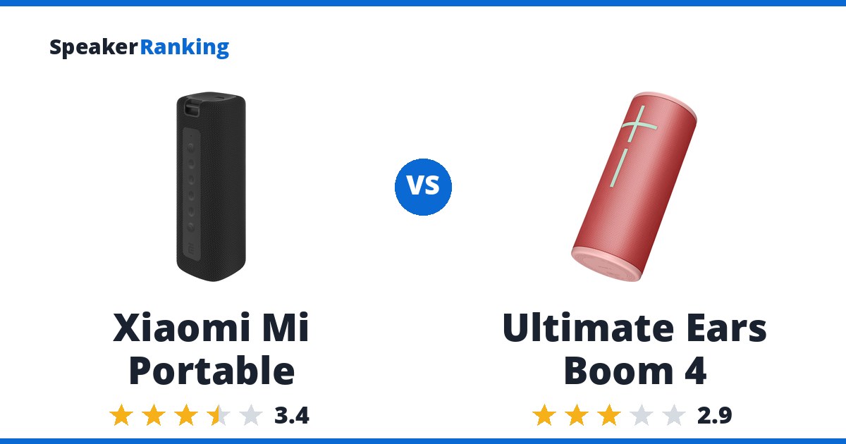 Xiaomi Mi Portable vs Ultimate Ears Boom 4