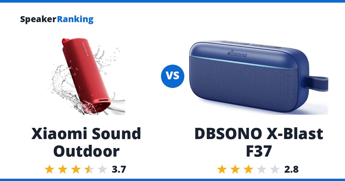 Xiaomi Sound Outdoor vs DBSONO X-Blast F37