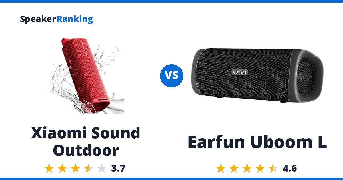 Xiaomi Sound Outdoor vs Earfun Uboom L