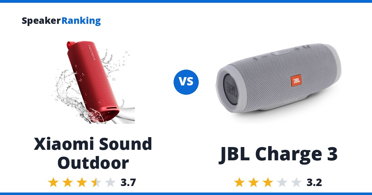 Xiaomi Sound Outdoor vs JBL Charge 3