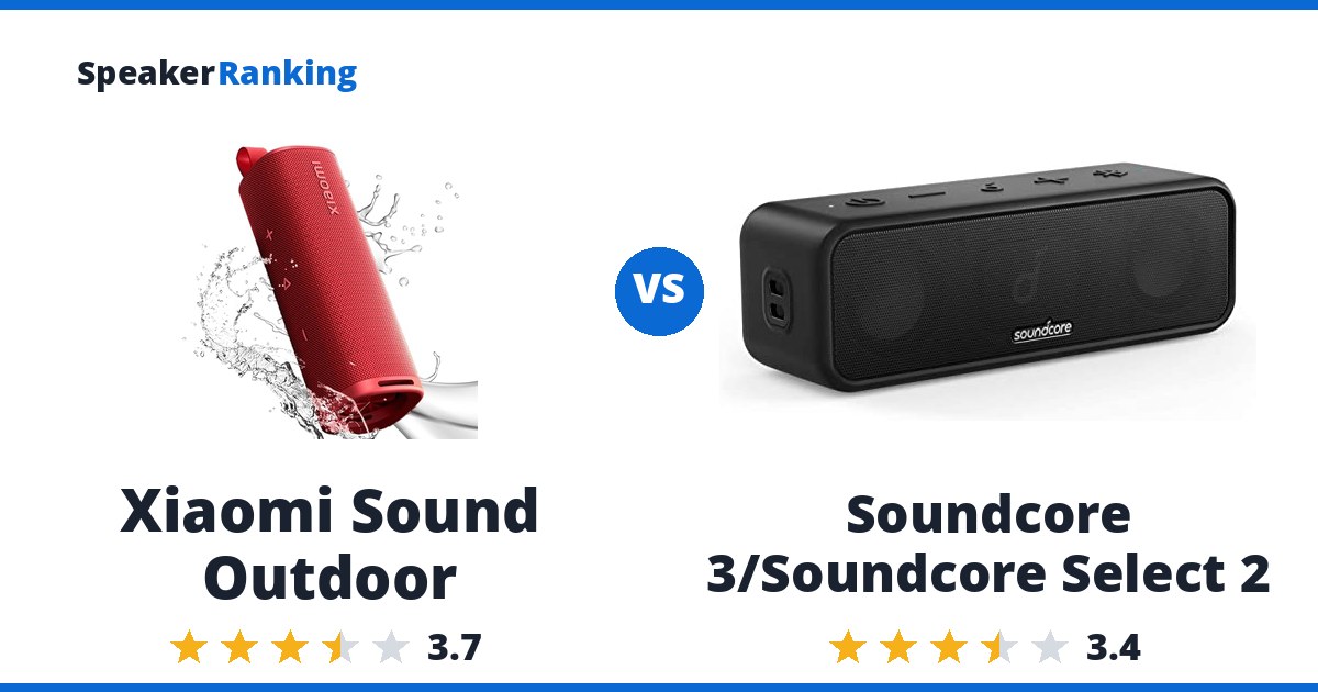 Xiaomi Sound Outdoor vs Soundcore 3/Soundcore Select 2