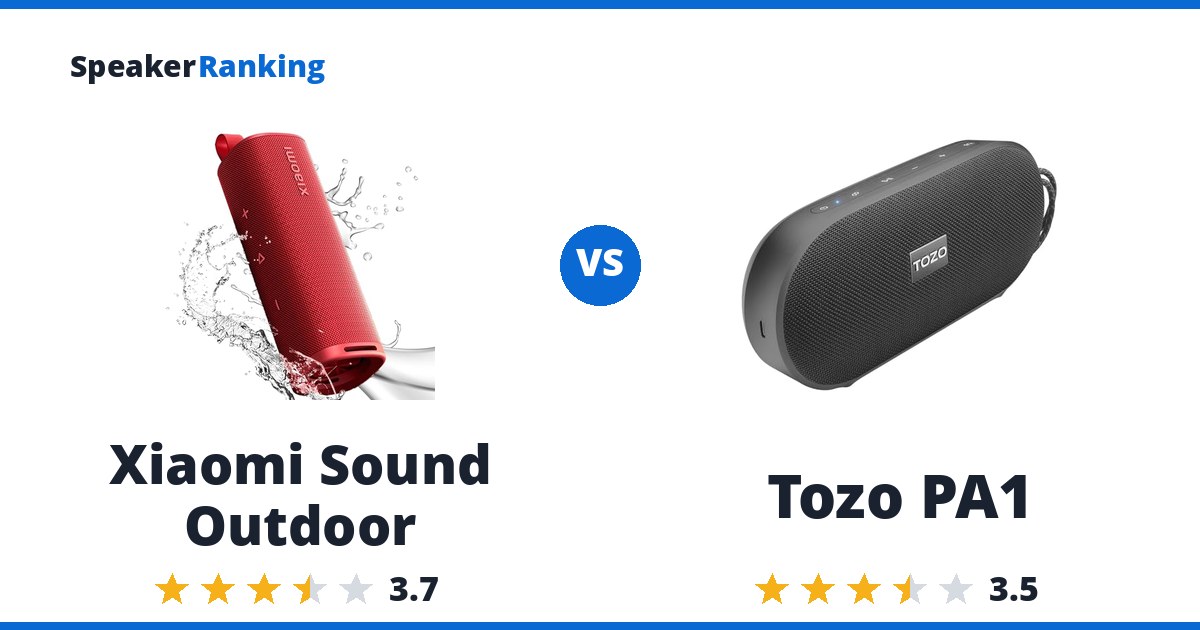 Xiaomi Sound Outdoor vs Tozo PA1