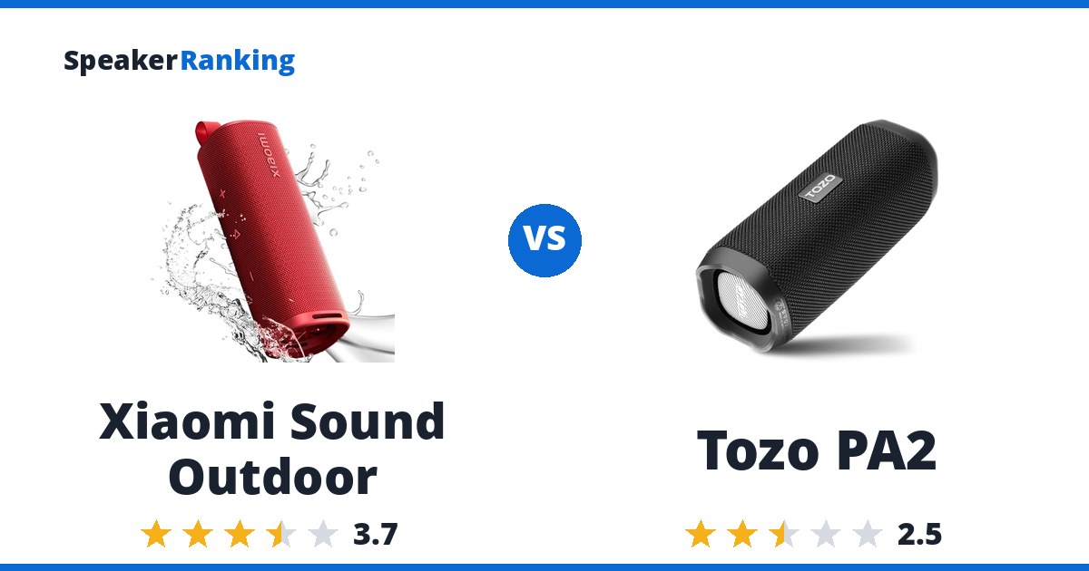 Xiaomi Sound Outdoor vs Tozo PA2
