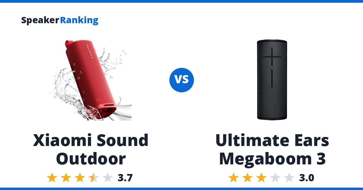 Xiaomi Sound Outdoor vs Ultimate Ears Megaboom 3