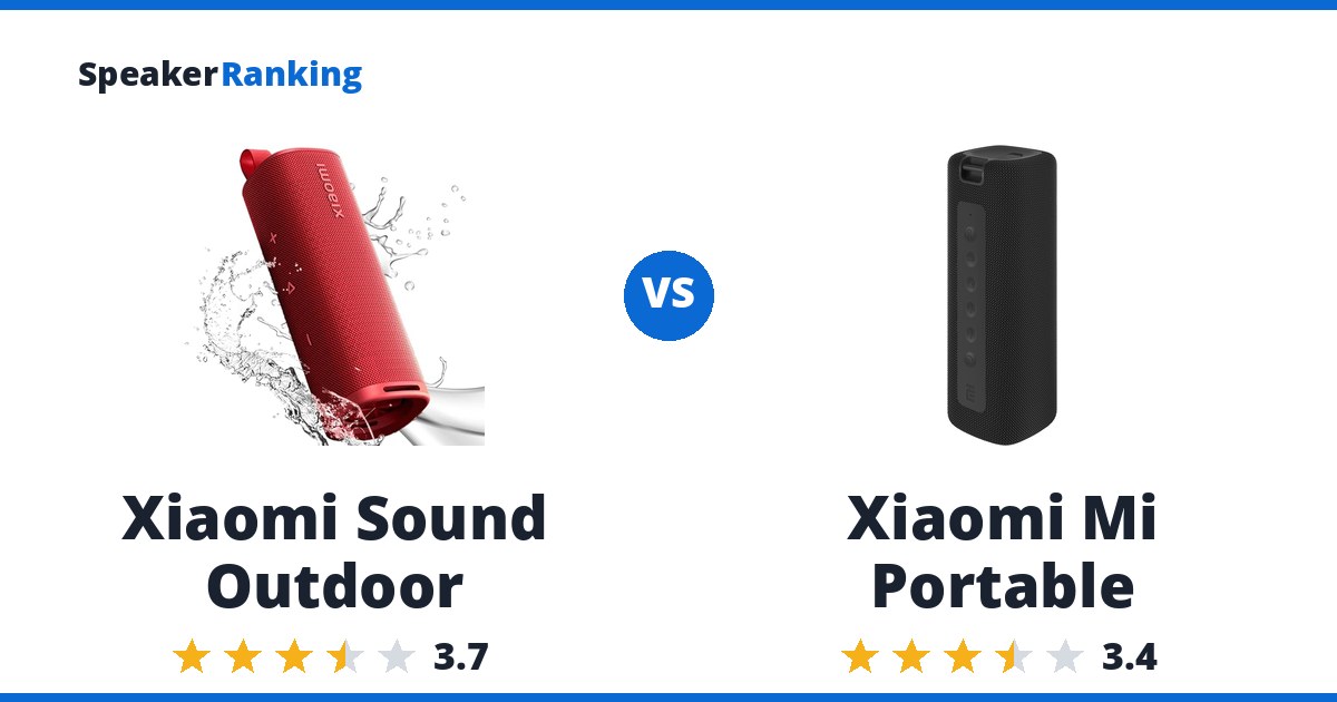 Xiaomi Sound Outdoor vs Xiaomi Mi Portable