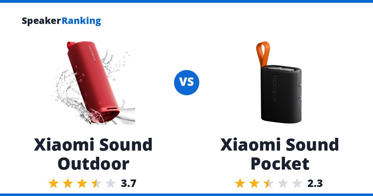 Xiaomi Sound Outdoor vs Xiaomi Sound Pocket