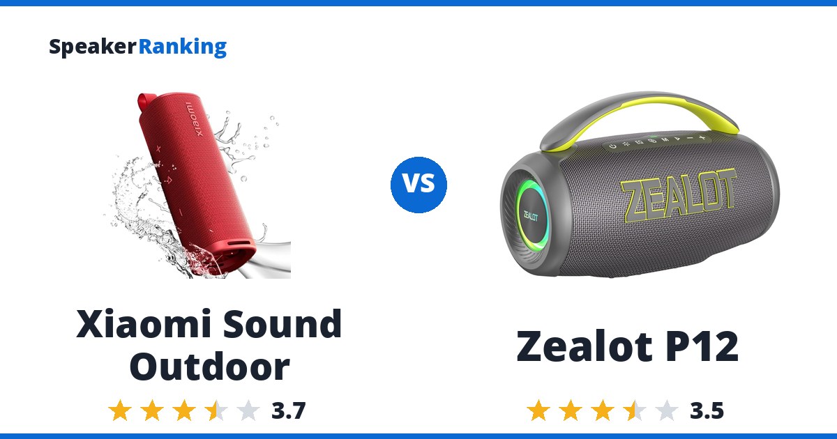 Xiaomi Sound Outdoor vs Zealot P12