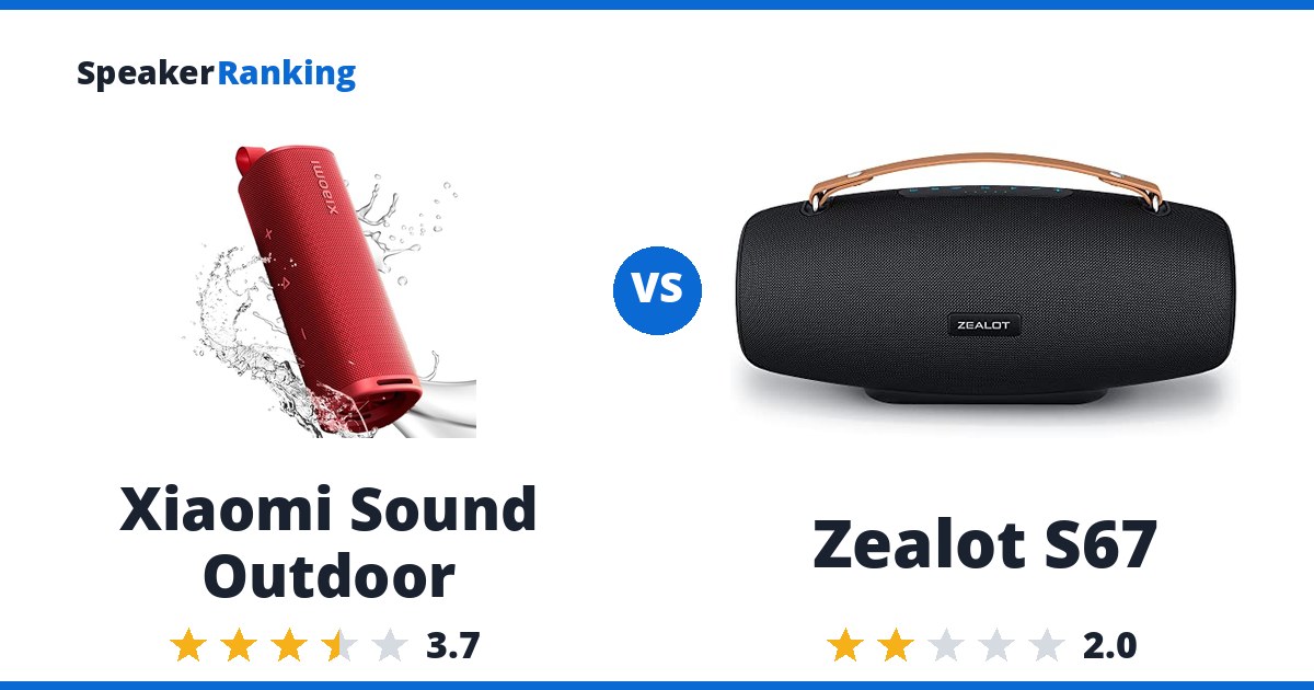 Xiaomi Sound Outdoor vs Zealot S67