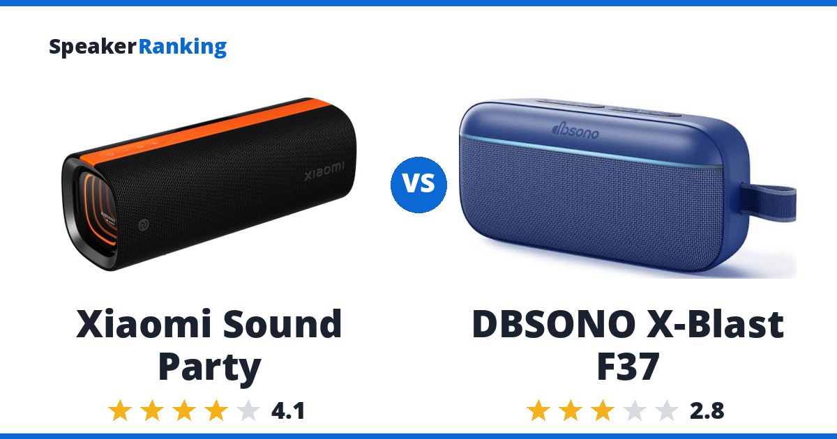 Xiaomi Sound Party vs DBSONO X-Blast F37
