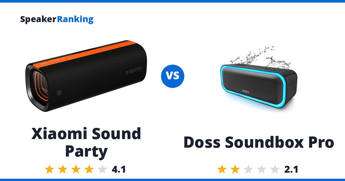 Xiaomi Sound Party vs Doss Soundbox Pro